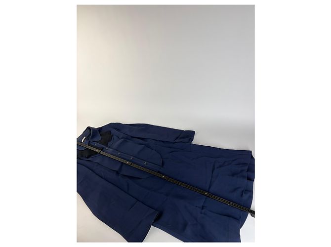 Abito Camicia Vintage Miu Miu Navy Black Collar XL - vista 6