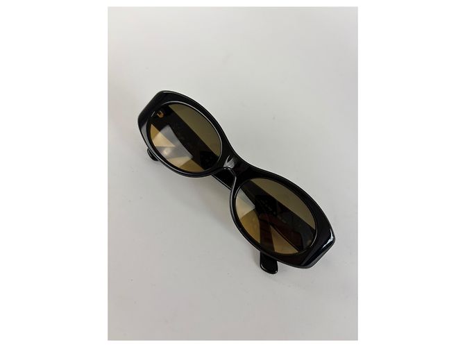 Occhiali da sole Vintage Fendi Cat-Eye Fine anni '90 Black Brown - vista 9