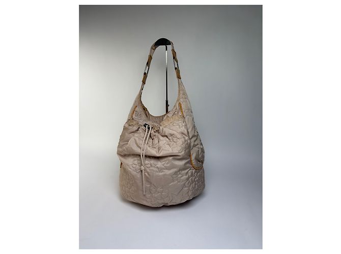 Stella Mc Cartney Vintage Stella McCartney gesteppte Nylon Hobo Bag Light Beige - Ansicht 13