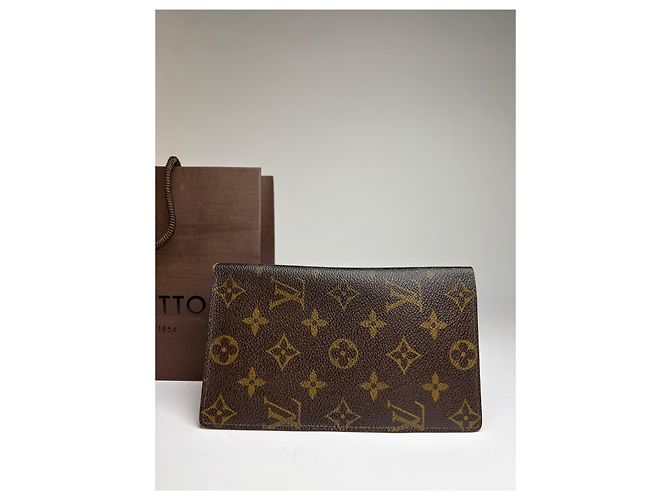 Vintage Louis Vuitton Monogram Canvas Bifold Wallet Brown - view 11
