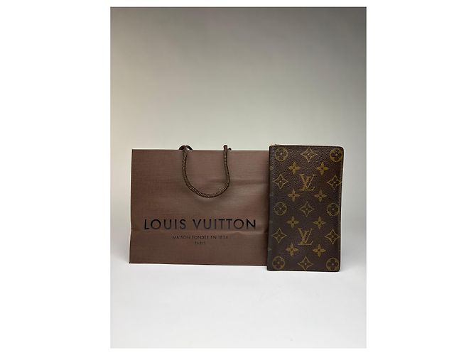 Vintage Louis Vuitton Monogram Canvas Bifold Wallet Brown - view 2