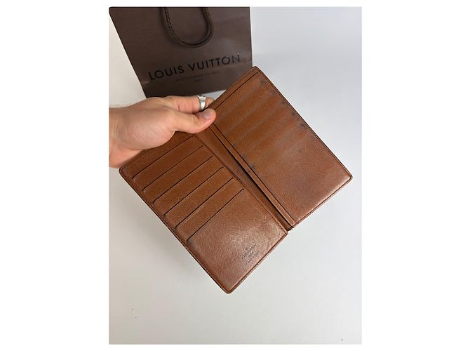 Vintage Louis Vuitton Monogram Canvas Bifold Wallet Brown - view 4