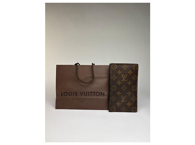 Vintage Louis Vuitton Monogram Canvas Bifold Wallet Brown - view 8
