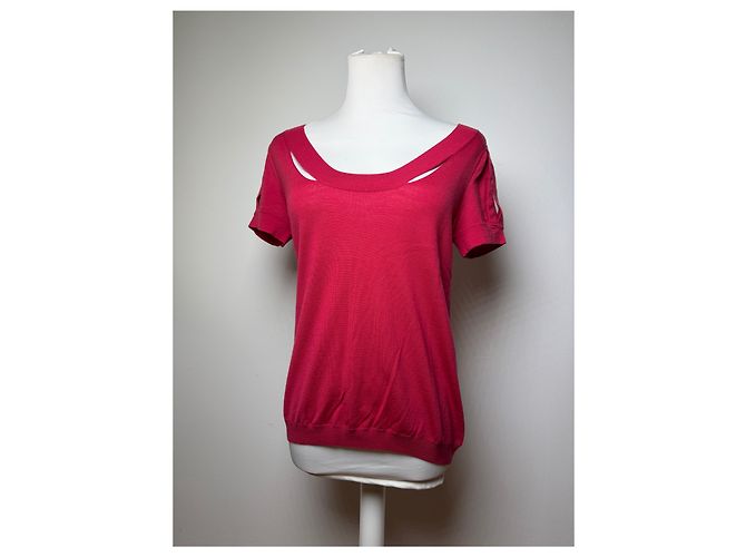 Vintage Loewe Stricktop Fuchsia M - Ansicht 12