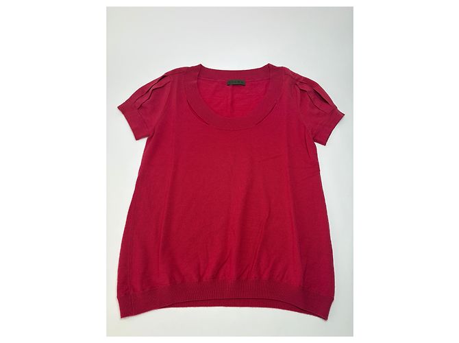 Vintage Loewe Stricktop Fuchsia M - Ansicht 4