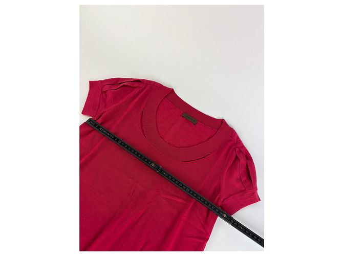Vintage Loewe Stricktop Fuchsia M - Ansicht 7
