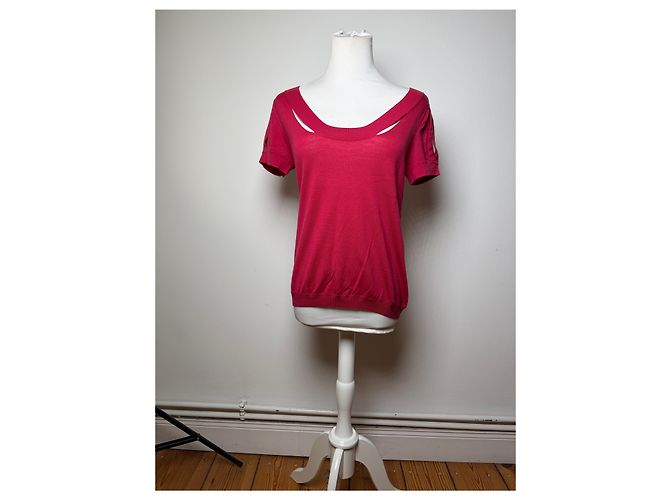 Vintage Loewe Stricktop Fuchsia M - Ansicht 8