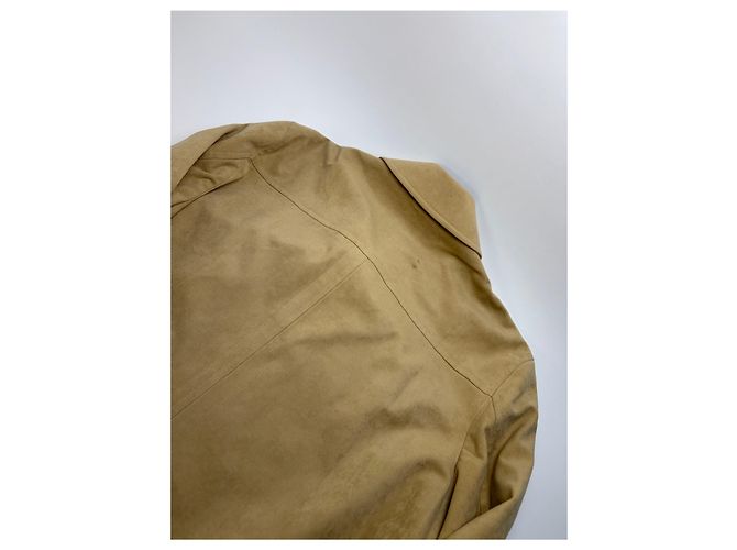 Giacca Vintage Givenchy da Uomo effetto Scamosciato Beige M - vista 13