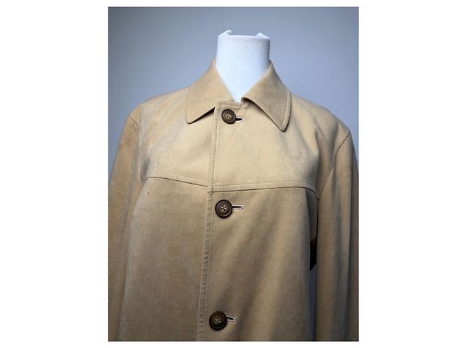 Giacca Vintage Givenchy da Uomo effetto Scamosciato Beige M - vista 14