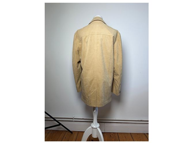Giacca Vintage Givenchy da Uomo effetto Scamosciato Beige M - vista 3