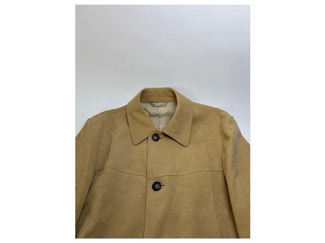 Giacca Vintage Givenchy da Uomo effetto Scamosciato Beige M - vista 5