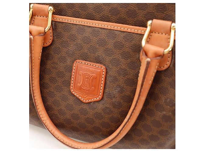 Céline Celine Boston Tasche Monogramm Canvas Braun - Ansicht 7