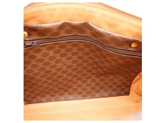 Céline Celine Macadam Boston Bag Brown Monogram Canvas - view 11