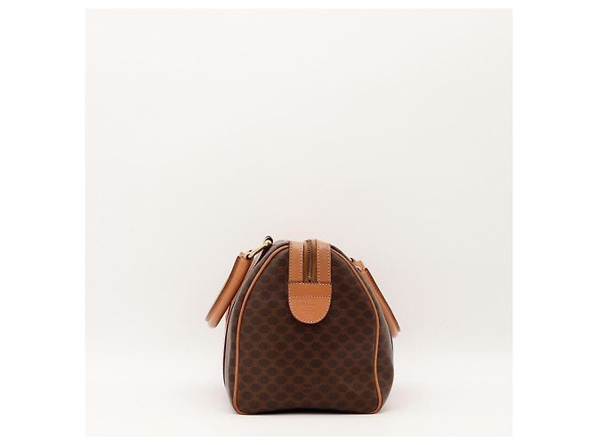 Céline Celine Macadam Boston Bag Brown Monogram Canvas - view 3
