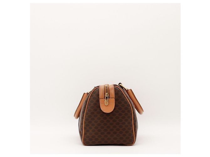 Céline Celine Macadam Boston Bag Brown Monogram Canvas - view 5