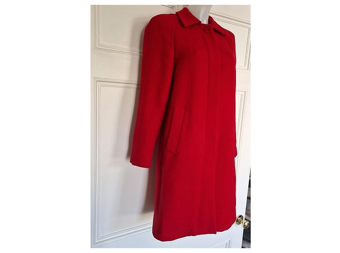 Cappotto in lana rosso Paul & Joe - vista 2