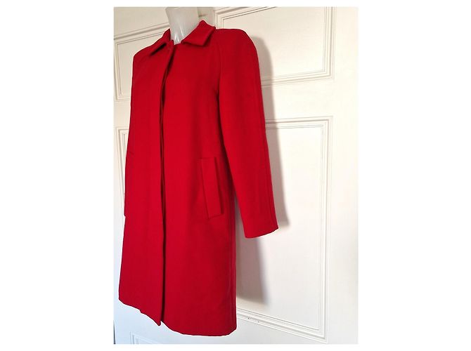 Cappotto in lana rosso Paul & Joe - vista 3