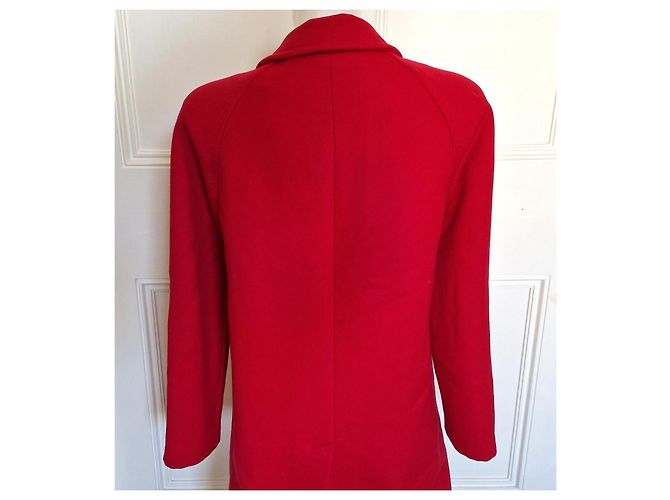 Cappotto in lana rosso Paul & Joe - vista 5