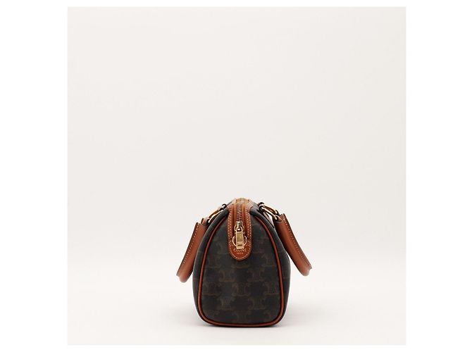 Céline Celine Monogram Canvas Boston Bag Brown - view 3