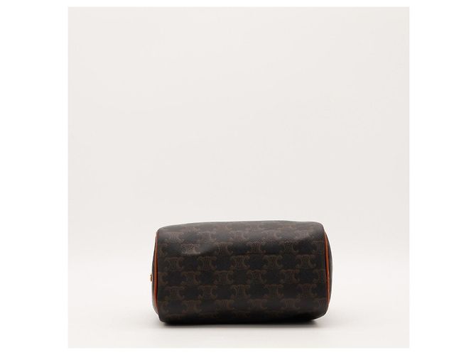 Céline Celine Monogram Canvas Boston Bag Brown - view 6