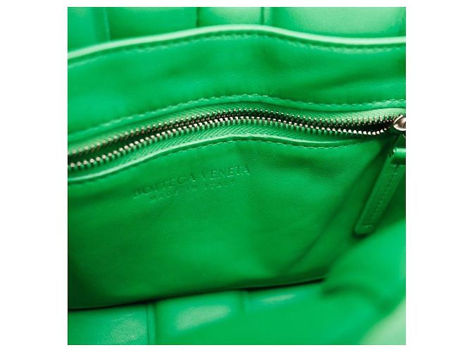 Bottega Veneta Borsa Cassette in pelle imbottita Verde - vista 12