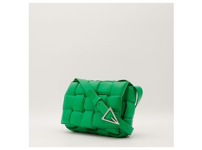 Bottega Veneta Borsa Cassette in pelle imbottita Verde - vista 2