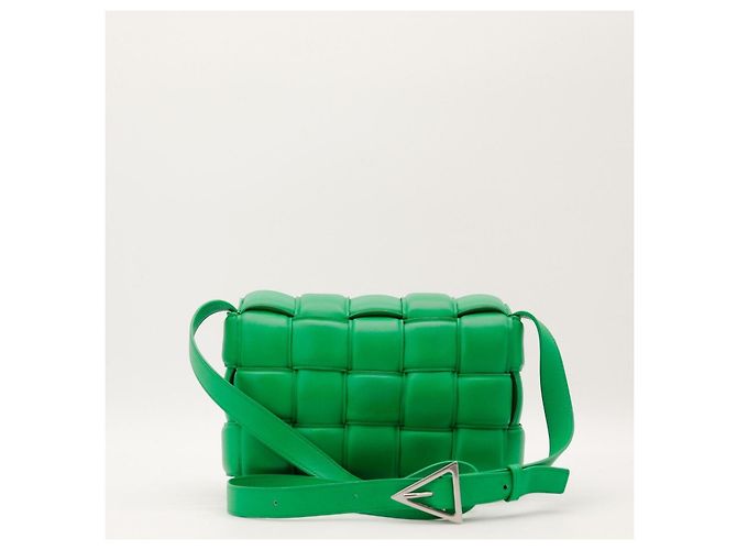 Bottega Veneta Borsa Cassette in pelle imbottita Verde - vista 3