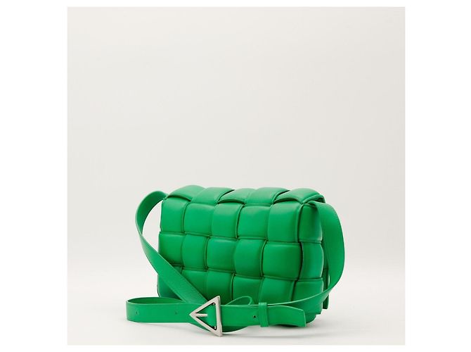 Bottega Veneta Borsa Cassette in pelle imbottita Verde - vista 4