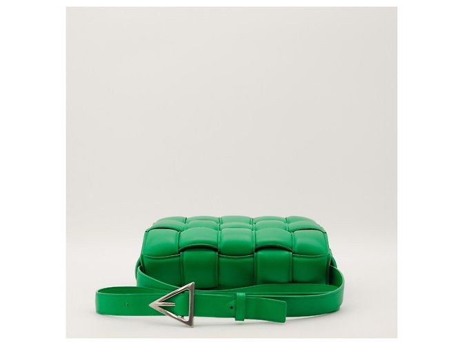 Bottega Veneta Borsa Cassette in pelle imbottita Verde - vista 5