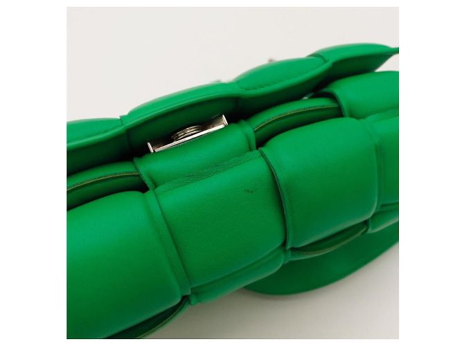 Bottega Veneta Borsa Cassette in pelle imbottita Verde - vista 9