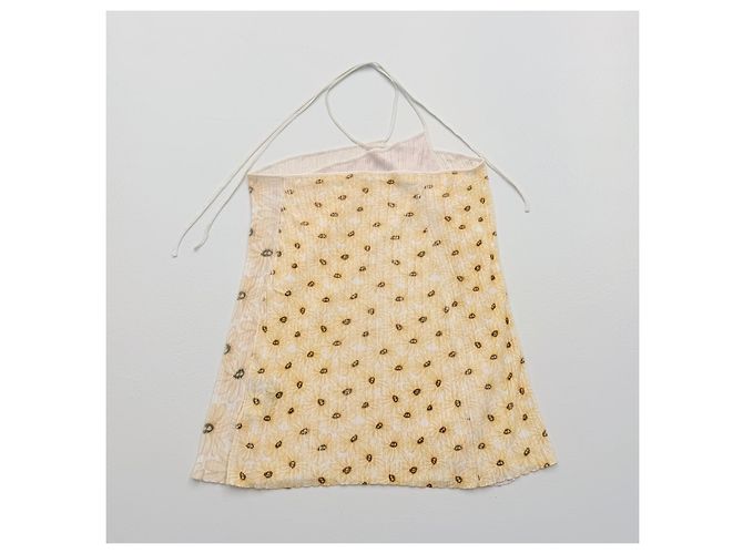 Jacquemus Vestido Mini Floral Amarillo Primavera 2020 - vista 6