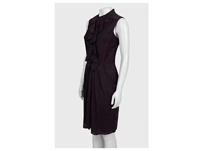 Céline Vestido de seda roxo Celine Sz.38 usado - vista 2