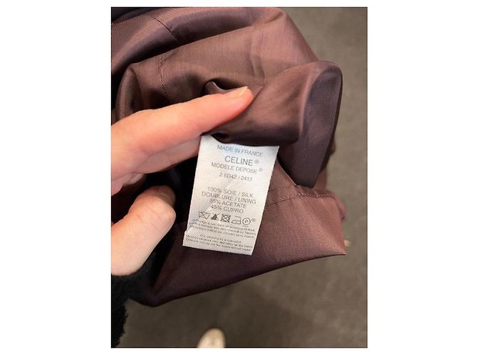 Céline Vestido de seda roxo Celine Sz.38 usado - vista 6