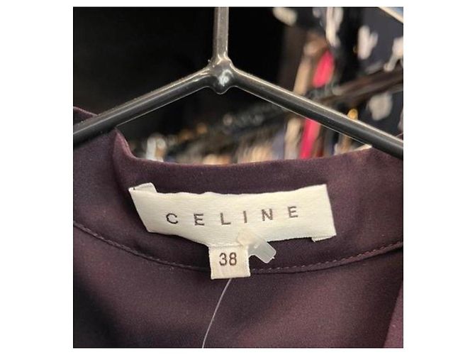 Céline Vestido de seda roxo Celine Sz.38 usado - vista 7