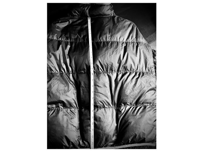 Poncho de plumón de nailon azul Brunello Cucinelli con cuello de piel - vista 9