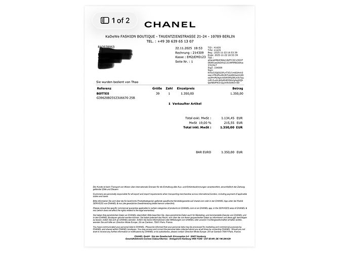 Chanel CC Logo Rubber Rain Boots - Black - view 9