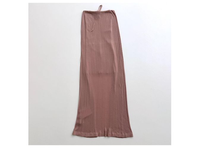 Vestido Maxi Halterneck Acanalado Jacquemus - Rosa Blush - vista 4