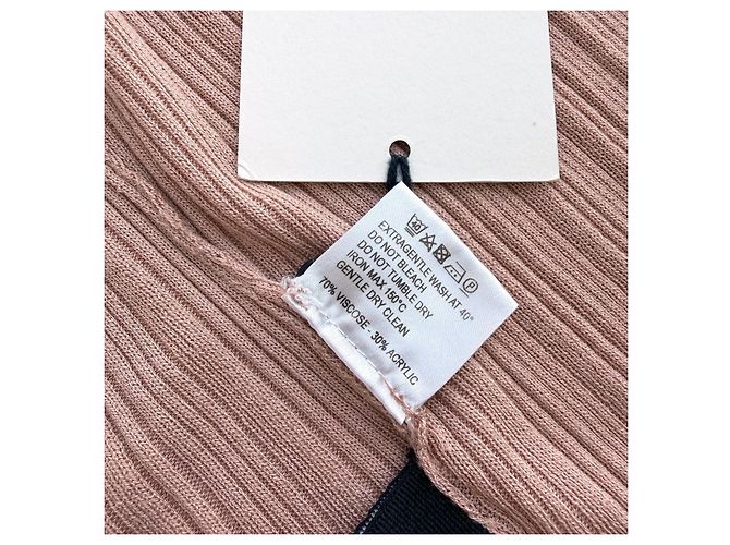Vestido Maxi Halterneck Acanalado Jacquemus - Rosa Blush - vista 6