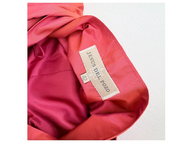 Autre Marque Jesús del Pozo Seiden-Maxikleid mit Neckholder - Ansicht 7
