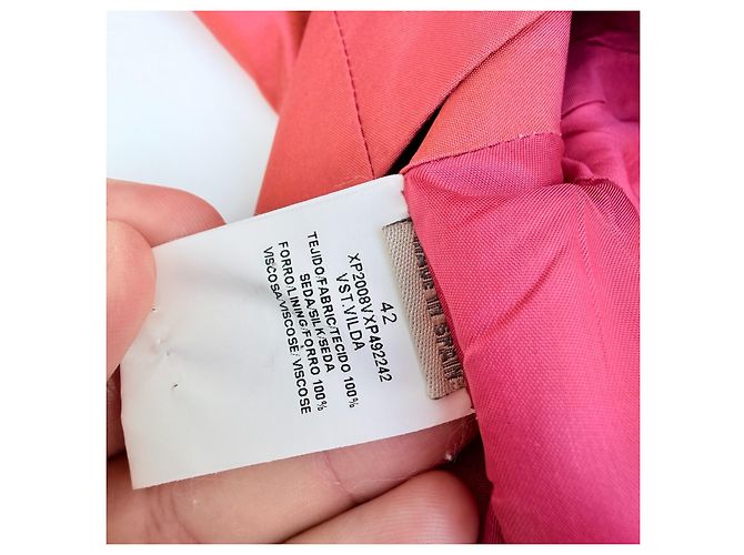 Autre Marque Jesús del Pozo Seiden-Maxikleid mit Neckholder - Ansicht 9