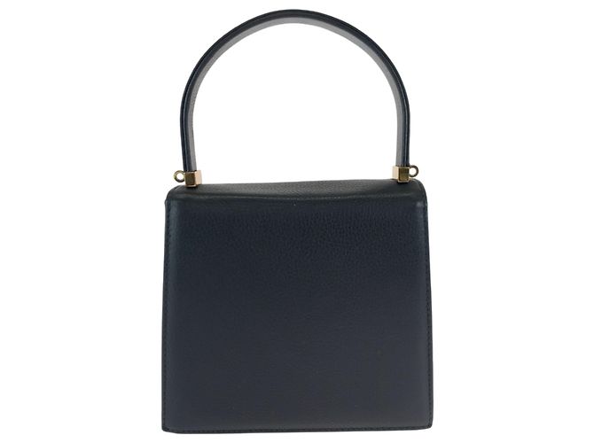 MCM Vintage Mini Handtasche aus schwarzem Leder - Ansicht 2