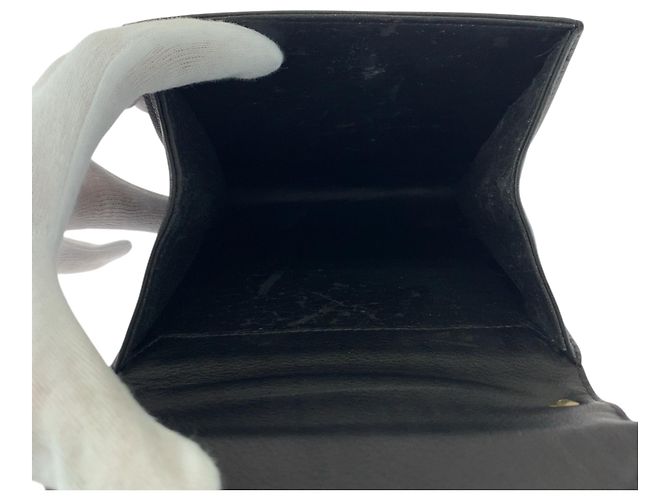 MCM Vintage Mini Handtasche aus schwarzem Leder - Ansicht 9