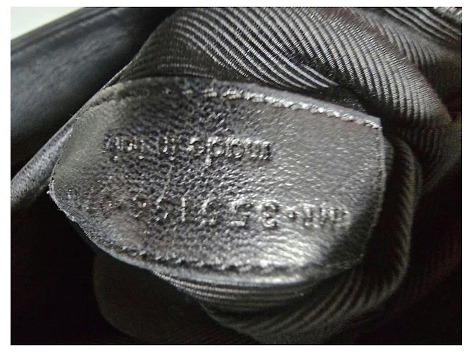 Autre Marque Borsa a mano Saint Laurent Moujik in pelle nera - vista 14