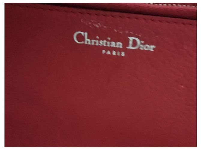Dior Diorissimo Handtasche aus genarbtem Leder - Rot - Ansicht 9