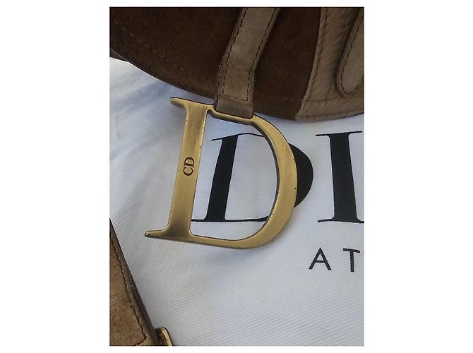Bolsa Dior Saddle em couro e camurça - vista 2