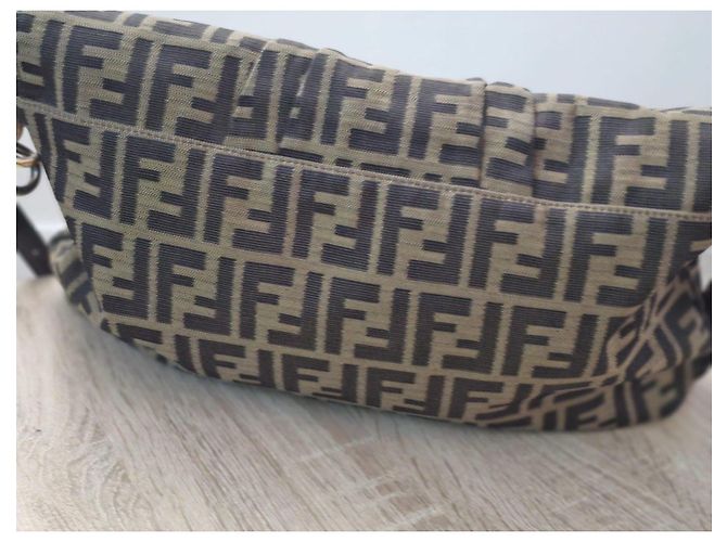 Fendi Bolso Baguette Zucca Canvas - vista 2