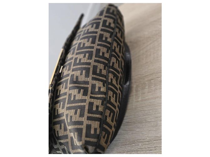 Fendi Bolso Baguette Zucca Canvas - vista 4