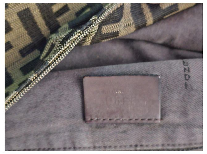 Fendi Bolso Baguette Zucca Canvas - vista 6