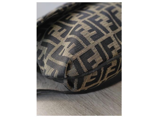 Fendi Bolso Baguette Zucca Canvas - vista 9