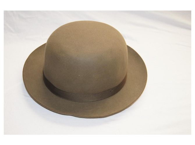 Autre Marque Cappello Fedora Motsch Paris in lana marrone - vista 11
